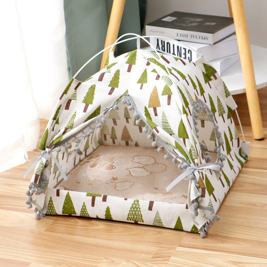 Cat Tent - Cat House Enclosed Pet Bed