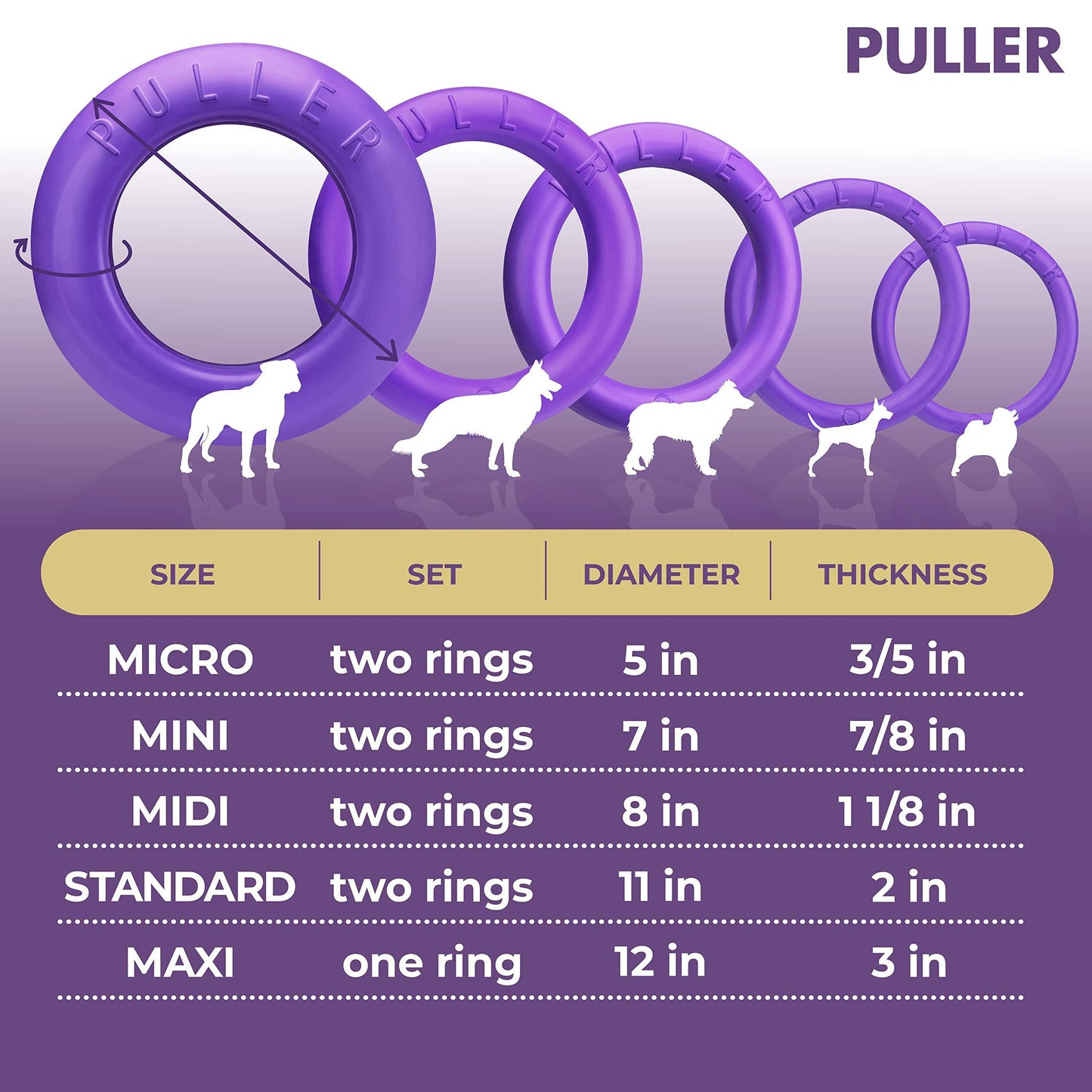 Puller Outdoor Dog Ring Toys