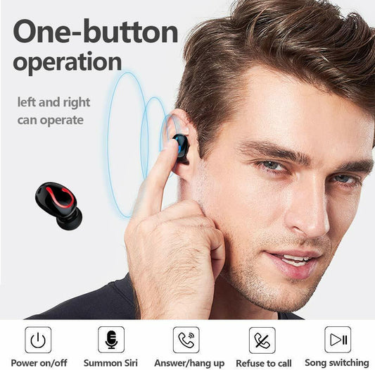 Bluetooth 5.1 Headset TWS Wireless Earphones Mini Earbuds Stereo