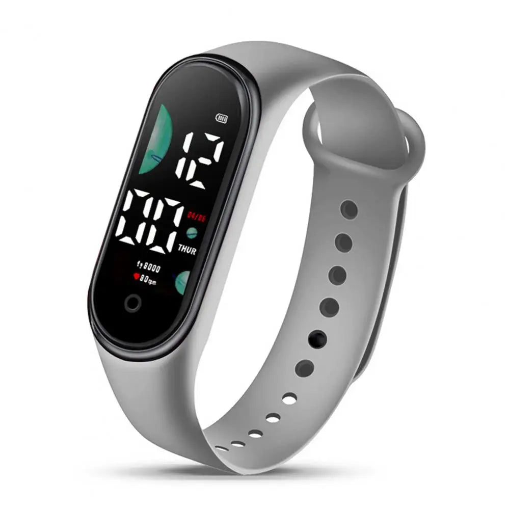 Kids Electronic Watch Sports Waterproof Wrist Watch Large Font Screen LED Display Luminous Auto Date Full Calendar Digital Watch