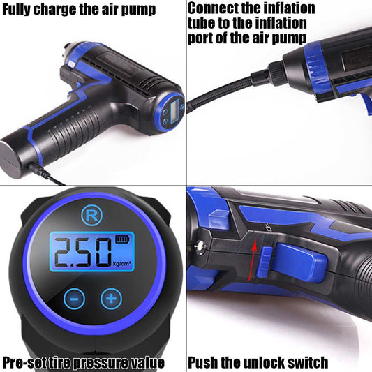 Cordless Power Portable Multi-use Auto Home Inflator Electric Vehicle