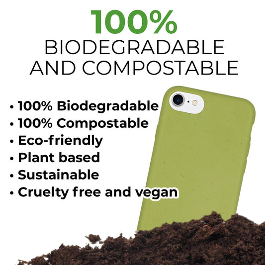 Biodegradable Phone case - Apple Green