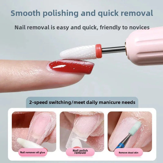 Two-In-One Portable Manicure Pedicure Kit USB Rechargeable