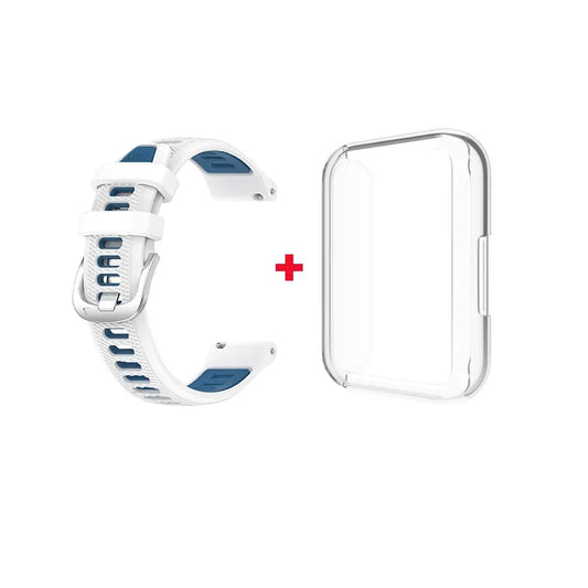 Sport Run Silicone Strap Band / Transparent Case for Samsung Galaxy Fit 3 Replacement Strap
