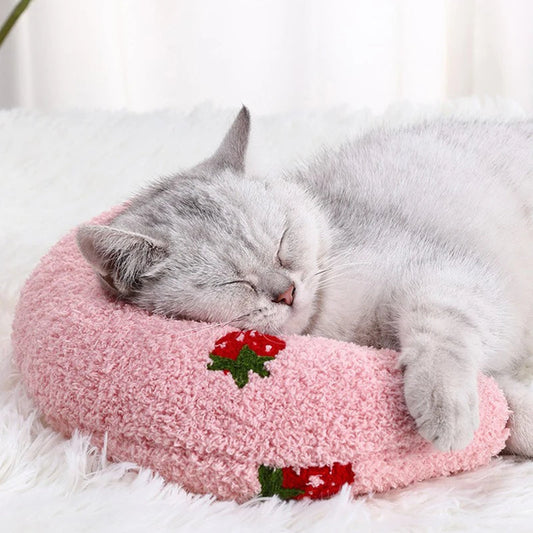 Little Pillow For Cats Fashion Neck Protector Deep Sleep Puppy