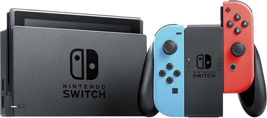 Nintendo Switch Console with Neon Red & Neon Blue Joy-Con (V2)