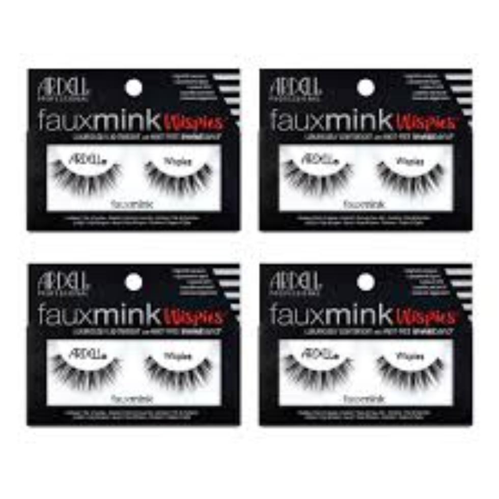 ARDELL Fauxmink Wispies, Luxuriously Lightweight With Invisiband Lashe