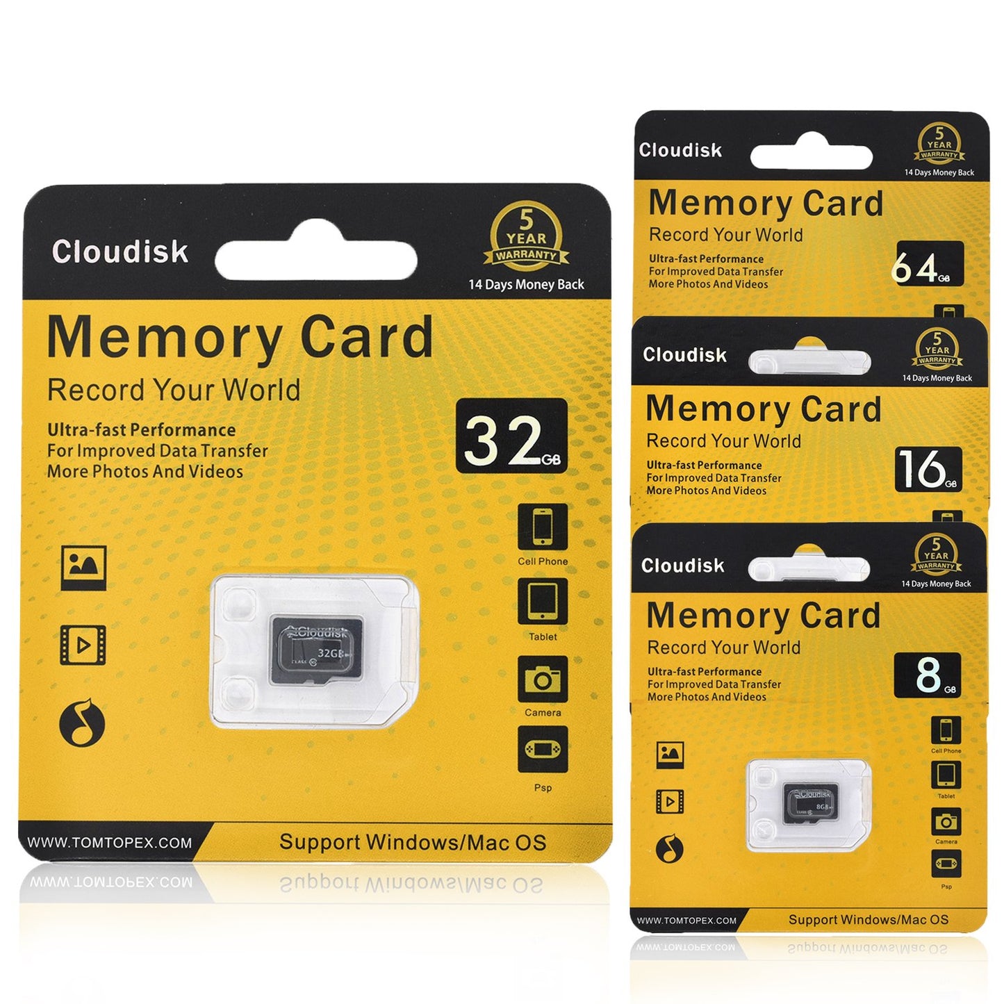 Cloudisk Memory Card 64GB 8GB 16GB 32GB Micro SD Cards Extreme Pro