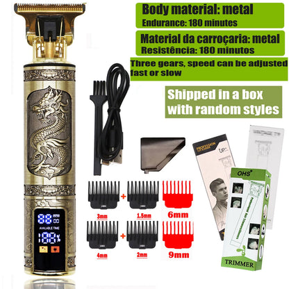 T9 Electric Hair Clipper 0mm Precision Beard & Body Trimmer