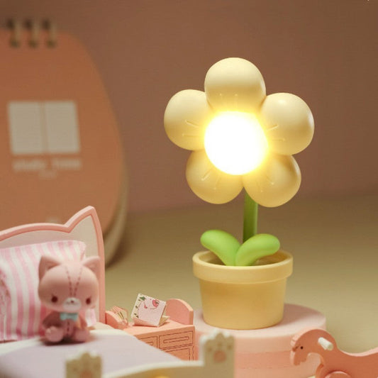 Mini Flower Small Night Lamp Cute Atmosphere Bedside Creative Home