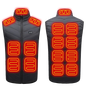 21-Zone USB Heated Vest Graphene Winter Jacket