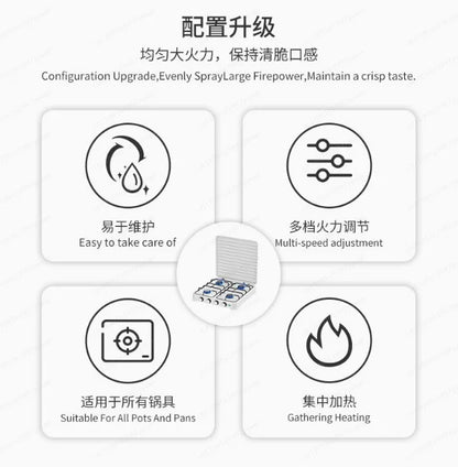 Cookware Accessories 4 Burners Electric Gas Stove with Oven Small Kitchen Appliances Professional Manufacturer