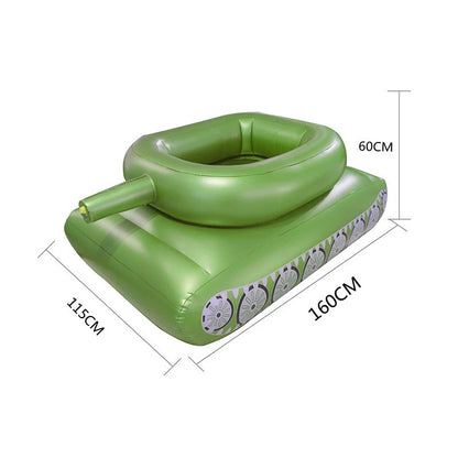 Giant Inflatable Pool Float with Water Gun Summer Floating Ride-On Seat Adult Water Spray Beach Party Game
