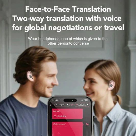 AI Translation Bluetooth 5.3 Earbuds – 135 Languages