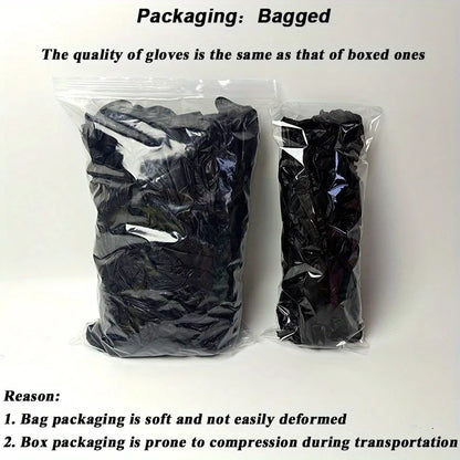 20/50/100PCS Disposable Black Nitrile Gloves for Household Use Latex Free Powder Free Cleaning Gloves Tattoo  Hairdressing Tools
