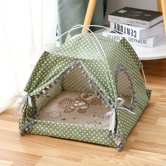 Cat Tent - Cat House Enclosed Pet Bed