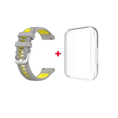 Sport Run Silicone Strap Band / Transparent Case for Samsung Galaxy Fit 3 Replacement Strap