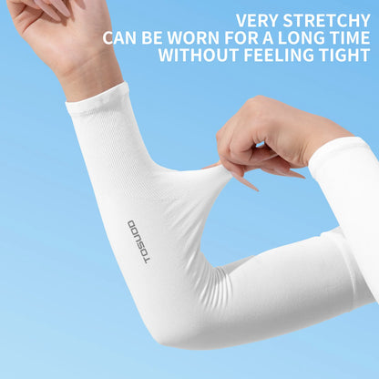 TOSUOD 1/2/3 Pairs Ice Silk Sleeves UV Protect Breathable Cycling Arm Sports Outdoor Unisex Elastic Quick-dry Summer Sleeves