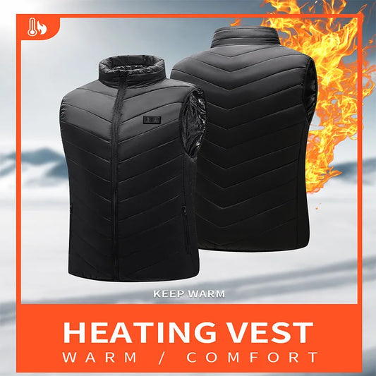 21-Zone USB Heated Vest Graphene Winter Jacket