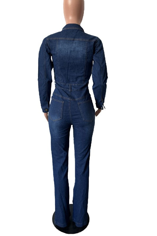 Women's Denim Jumpsuit