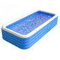 3m/3.8m/4.2m/4.6m Blue-and-white Four-layer Inflatable Pool, Perfect for Families To Enjoy Summer Outdoor Fun in The Backyard