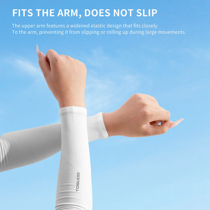 TOSUOD 1/2/3 Pairs Ice Silk Sleeves UV Protect Breathable Cycling Arm Sports Outdoor Unisex Elastic Quick-dry Summer Sleeves