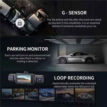 M09K 1080P Wifi Dash Cam 4 Channel Front and Rear APP Control