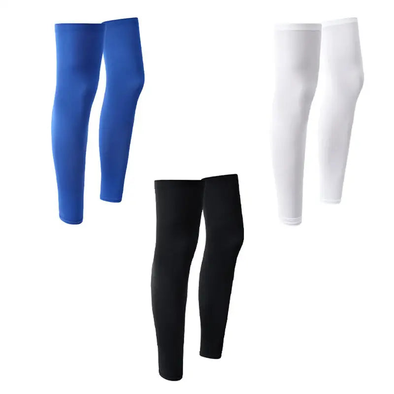Summer Thin Extended Cycling Leg Sleeves Breathable Sun Protection Knee Guard Silicone Anti Slip Sports Leg Cover
