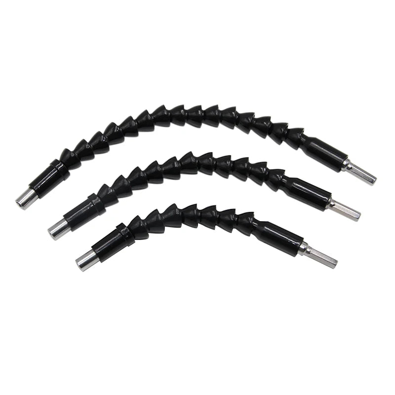 200-300mm hexagonal handle black soft shaft hand drill screwdriver head universal joint extend connect rod Power tool accessory