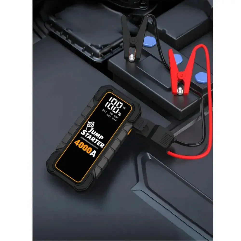 20000mAh 12V Car Battery Starter 4000 Peak Amp USB Fast Charging LED