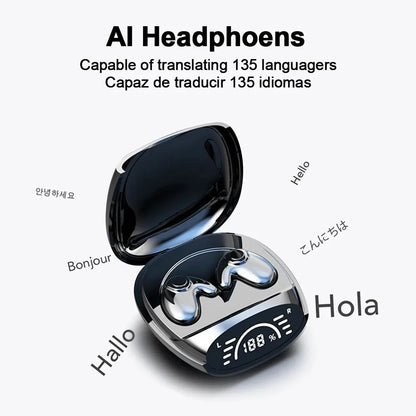 AI Translation Bluetooth 5.3 Earbuds - 135 Languages