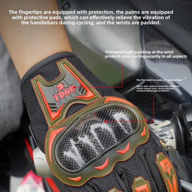 High-end Summer Motorcycle Gloves Men Women Full Finger Touch Screen Motocross Racing Gloves Motorbike Bicycle Cycling Glove