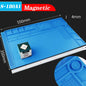 Soldering Station Mat Silicone Work Mat Heat Resistant 932°F Anti-Static Magnetic Mat for Electronic Phone Laptop Watch Repair