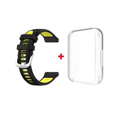 Sport Run Silicone Strap Band / Transparent Case for Samsung Galaxy Fit 3 Replacement Strap