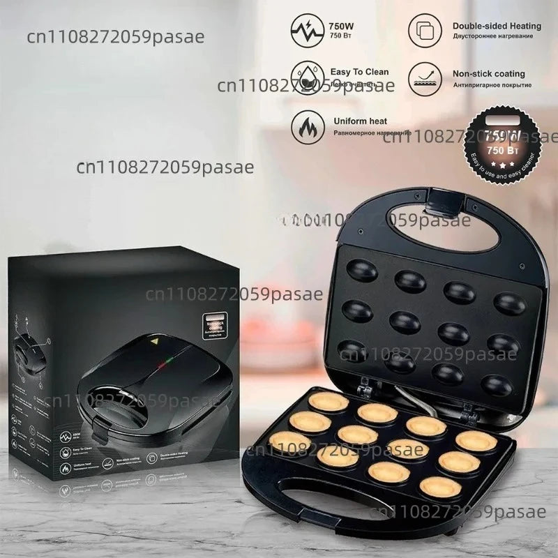 Household Nut Machine Pancake Maker Sandwich Toaster Cake Baker Waffle Iron Baking Cookware
