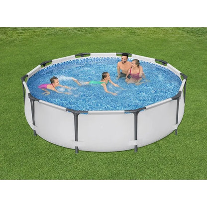305 x 76 cm Round Frame Pool, A Private Pool for 1–5 People, Allowing You and Your Family To Enjoy A Cool Summer