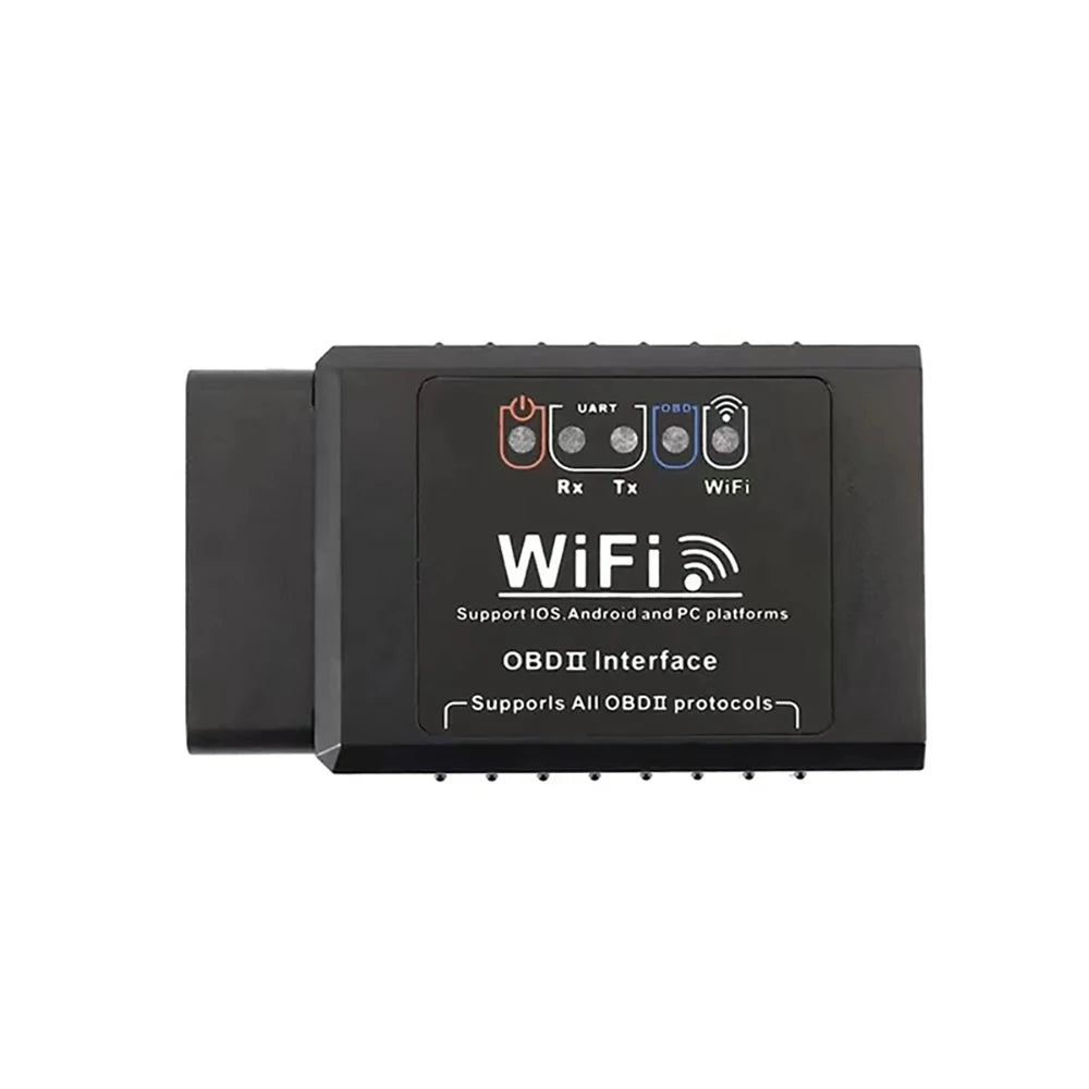 Popular ELM327 WiFi OBD2 Diagnostic Scanner V1.5 Car Code Reader Check Engine Fault Detector Tool for Android iOS PC Vehicles