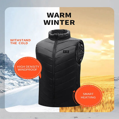 21-Zone USB Heated Vest Graphene Winter Jacket