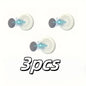 3pcs No Drill Magnetic Remote Holder - Wall Mount for TV/AC/DVD Remotes, White Space-Saving Design