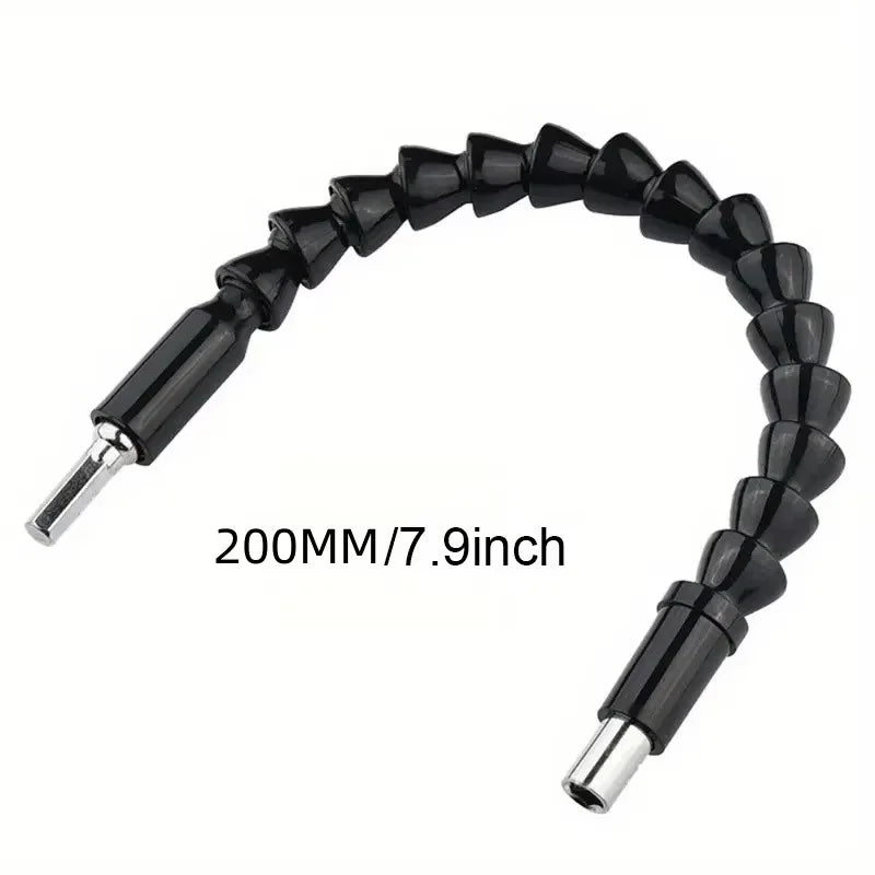 200-300mm hexagonal handle black soft shaft hand drill screwdriver head universal joint extend connect rod Power tool accessory