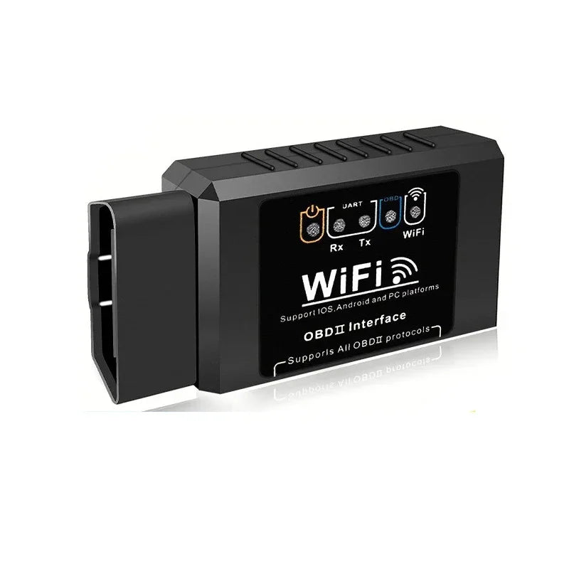 Popular ELM327 WiFi OBD2 Diagnostic Scanner V1.5 Car Code Reader Check Engine Fault Detector Tool for Android iOS PC Vehicles