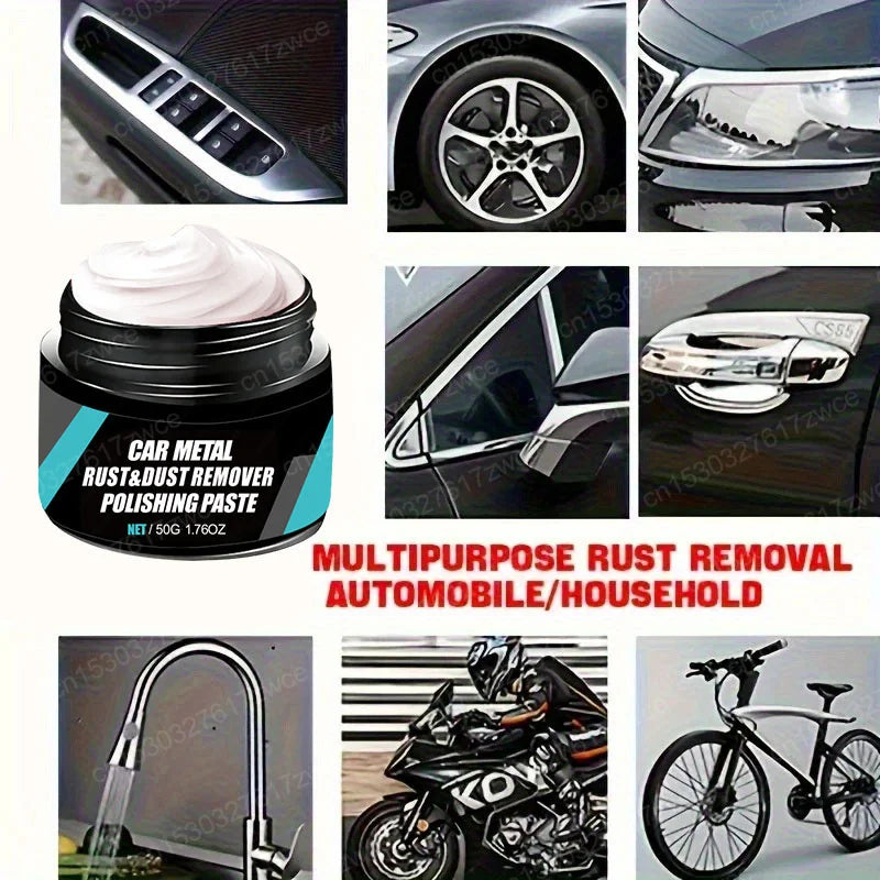 Car Wheel Hub Metal Restorer Gloss Enhancer Clear Rust & Oxidize Renewal Polishing Wax Coating Agent Auto Wheel Scratch Repair