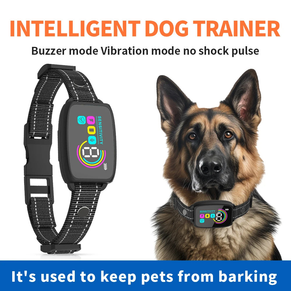 Smart Automatic Anti Barking Dog Collar Rechargeable Bark Stopper Stop