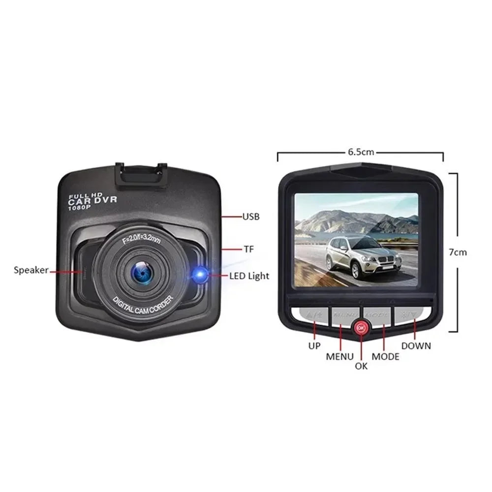 HD Dash Cam with Super Night Vision