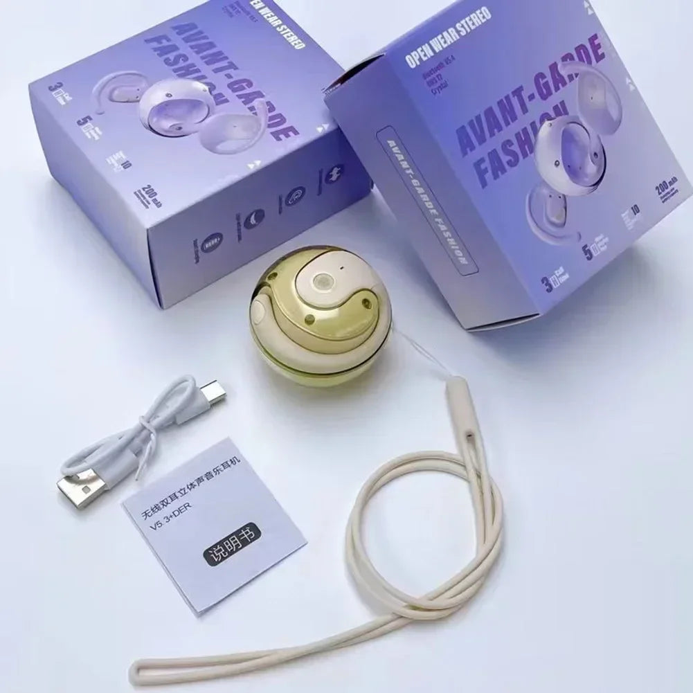 AI Translation Bluetooth 5.3 Ear-Hook Earbuds - 144 Languages