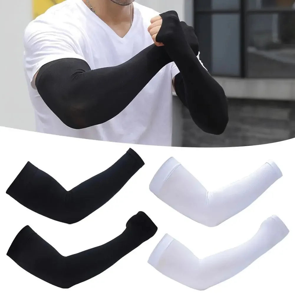 2026 NEW Ice Silk Bicycle Sleeves Summer Breathable Cycling Arm Protection Outdoor Sun UV Protect Sports MTB Road Bike Sleeves