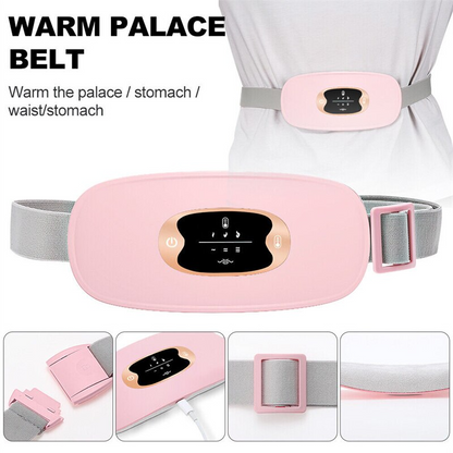 Electric Heating Menstrual Vibration Pad Belt For Period Pain Relief
