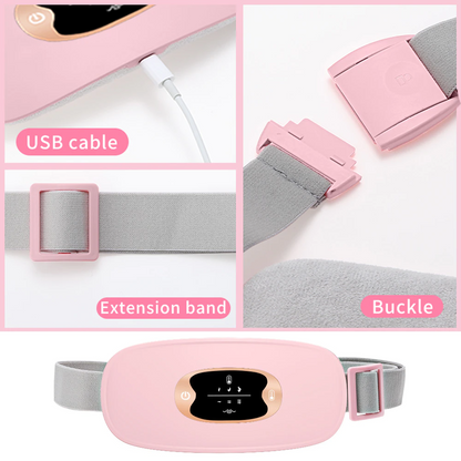 Electric Heating Menstrual Vibration Pad Belt For Period Pain Relief