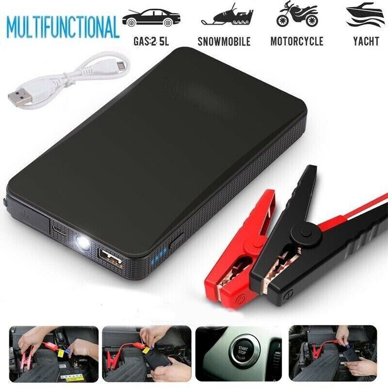 Portable Mini Slim 20000mAh Car Jump Starter Engine Battery Charger