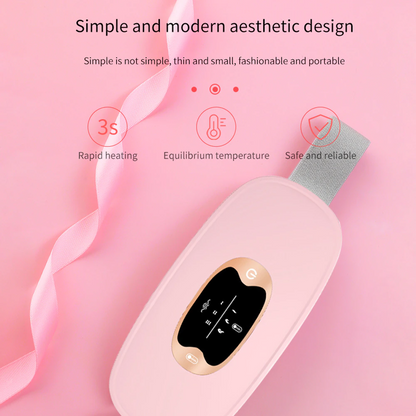 Electric Heating Menstrual Vibration Pad Belt For Period Pain Relief